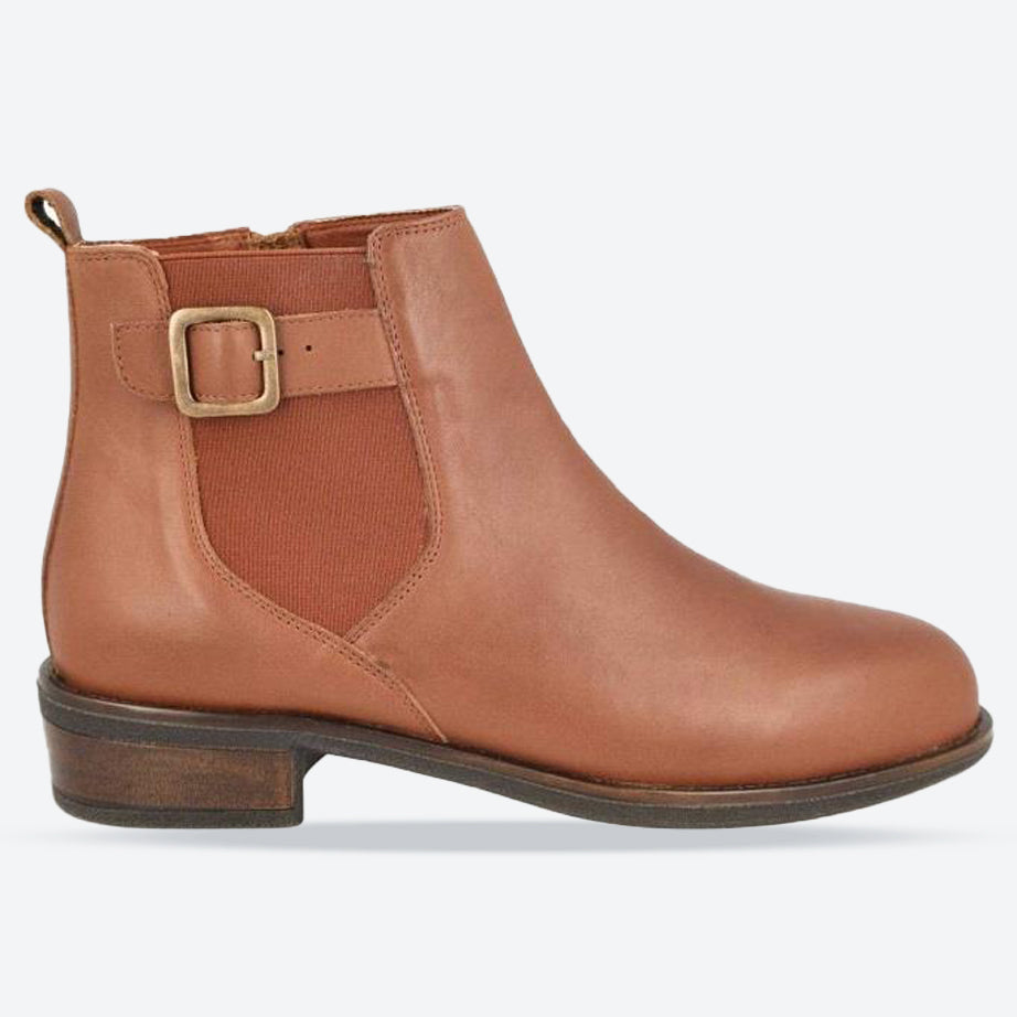 Women's Wide Fit DB Esme Boots in Black Leather - Image 7