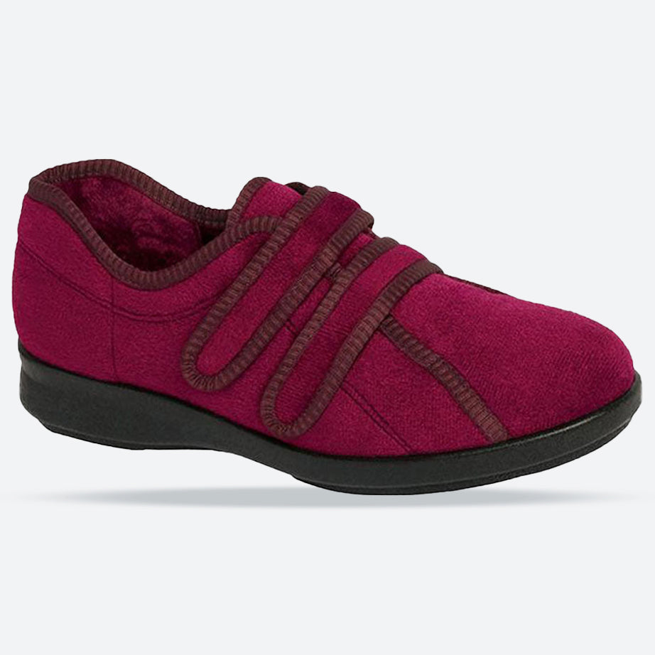 Womens Wide Fit DB Eunice Slippers in Navy - Image 10
