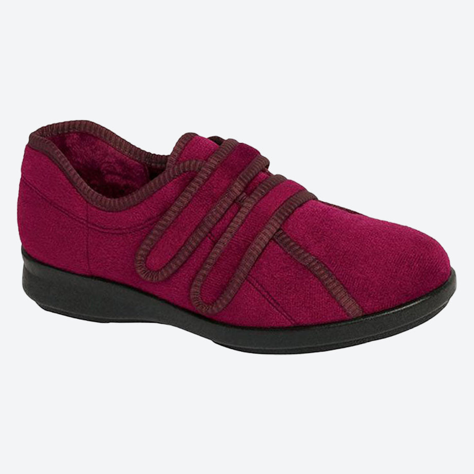 Womens Wide Fit DB Eunice Slippers in Navy - Image 8