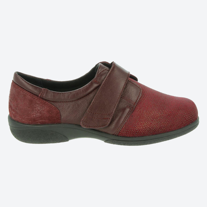 Womens Wide Fit DB Firecrest Shoes in Black / Stretch - Image 1