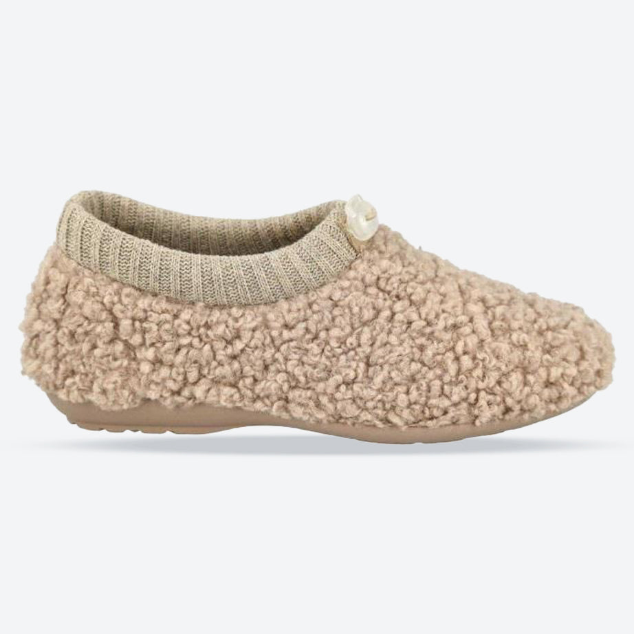 Women's Wide Fit DB Florentine Slippers in Grey Textile - Image 7