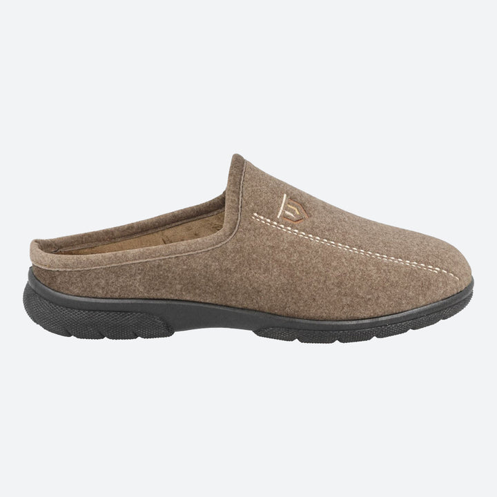 Men's Wide Fit DB Fred Mules in Grey - Image 1
