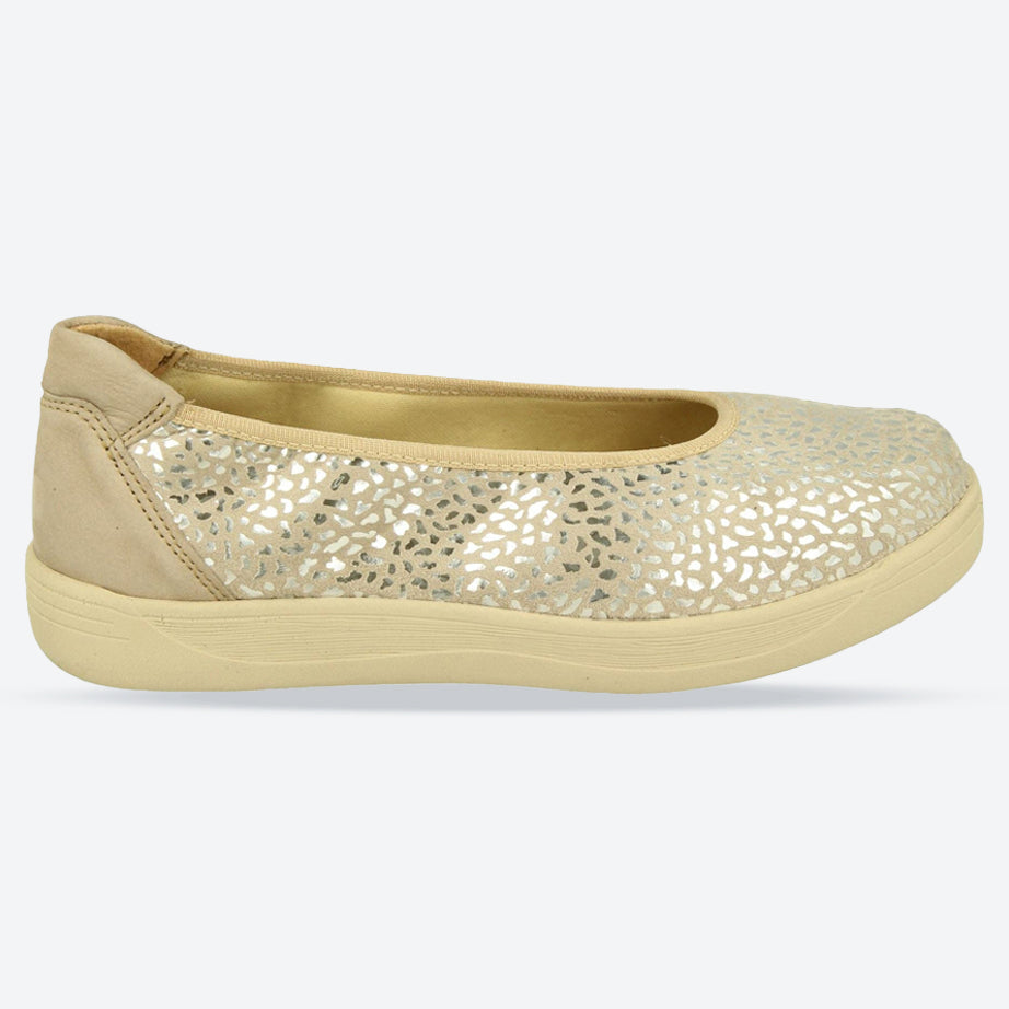 Womens Wide Fit DB Garganey Shoes in Navy Stretch Textile - Image 5