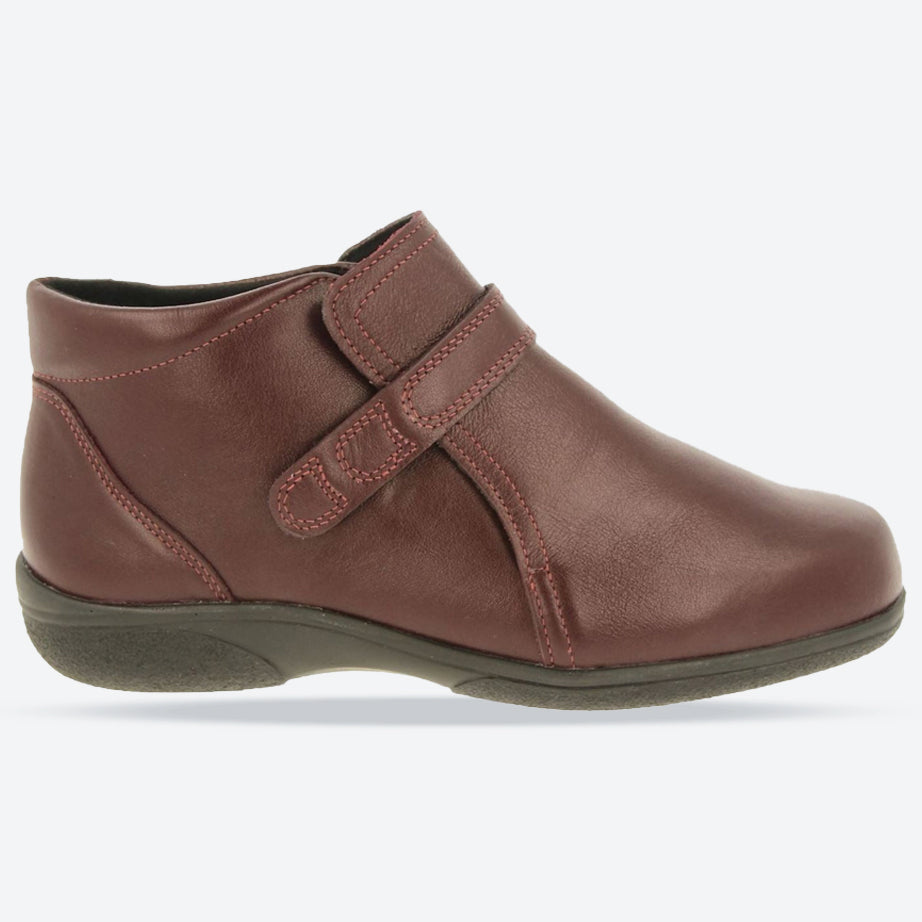 Womens Wide Fit DB Goldcrest Boots in Black Leather - Image 6