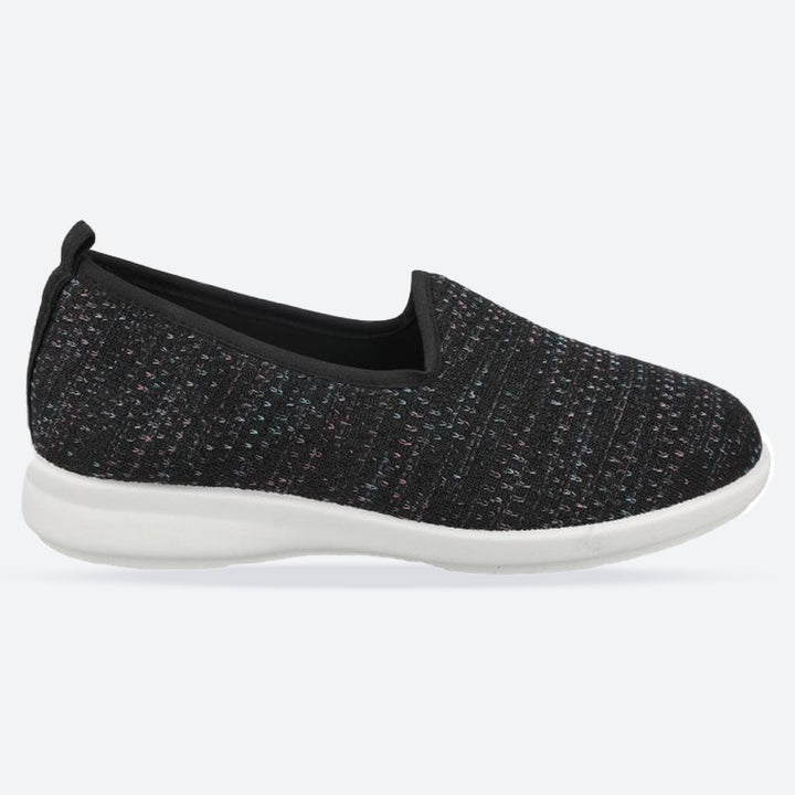 Women's Wide Fit DB Greta Canvas Shoes in Black - Image 1