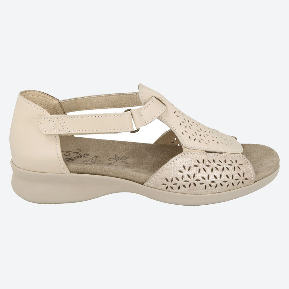 Womens Wide Fit DB Halford Sandals in Black - Image 13