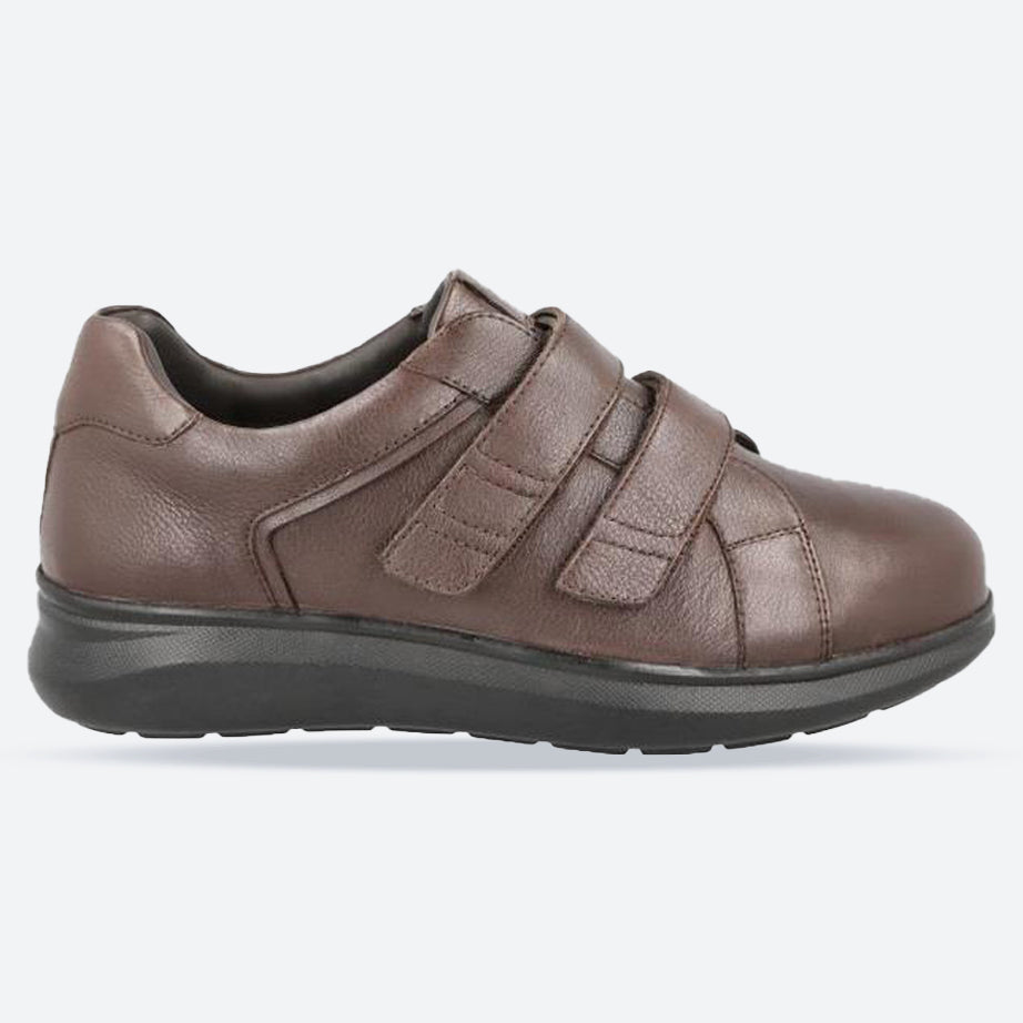 Men's Wide Fit DB Hugo Shoes in Black Leather - Image 14