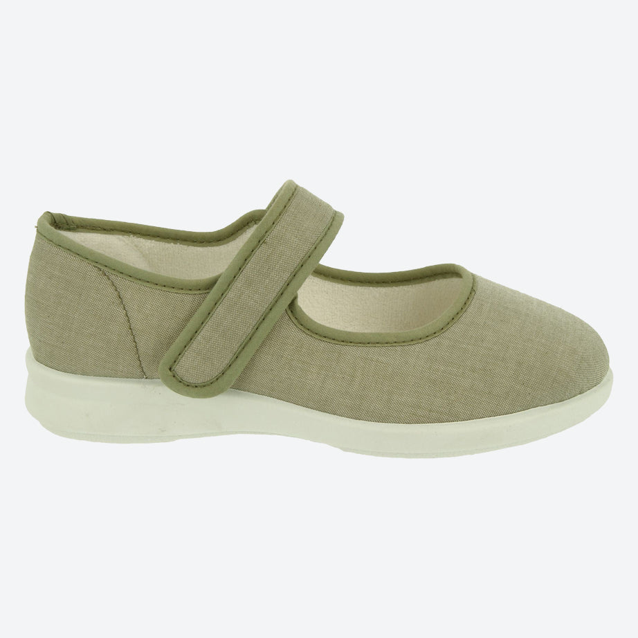 Womens Wide Fit DB Jura Canvas in Black - Image 8