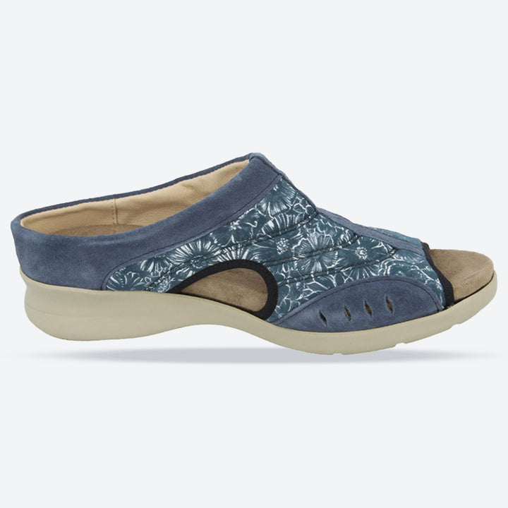 Womens Wide Fit DB Octavia Sandals in Navy - Image 1