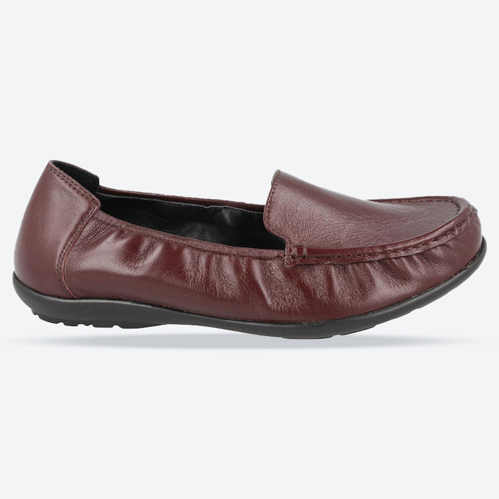 Women's Wide Fit DB Partridge Loafer Shoes in Black Leather - Image 1