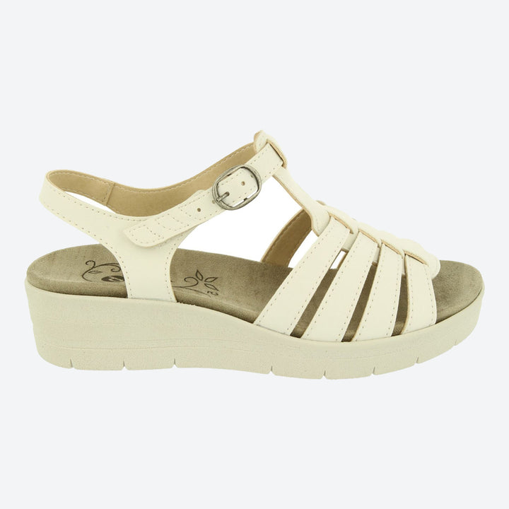 Womens Wide Fit DB Pochard Sandals in Red Multi Synthetic - Image 1