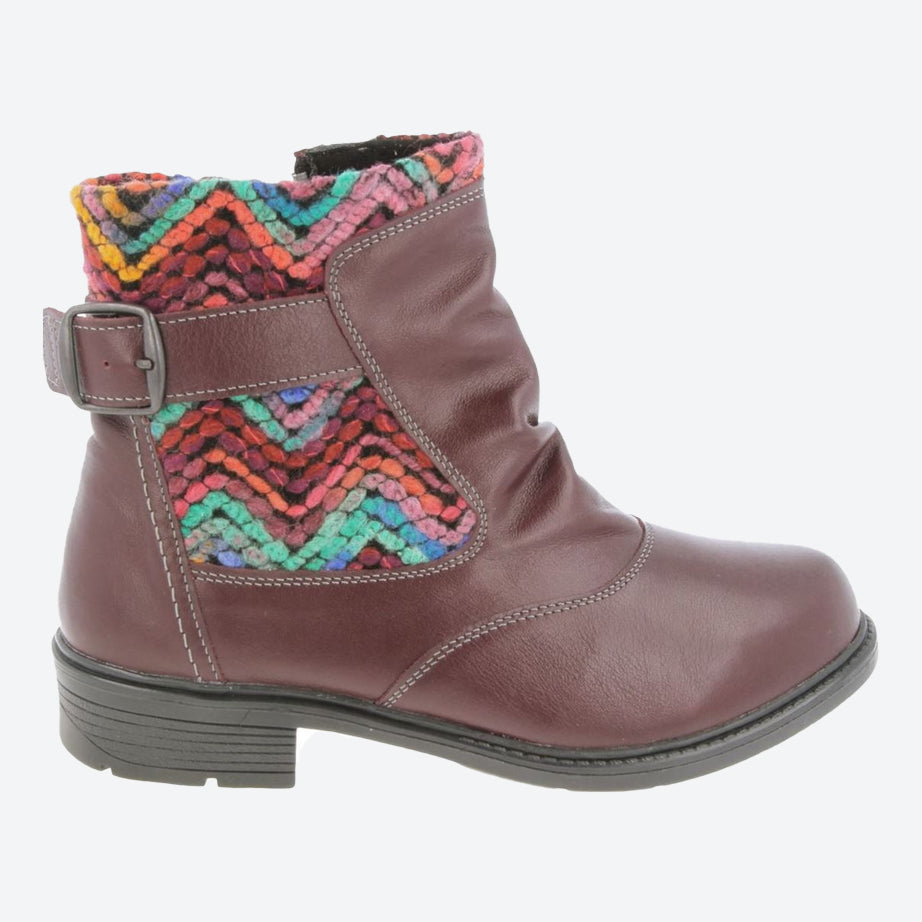 Womens Wide Fit DB Rainbow Boots in Black / Pattern - Image 6