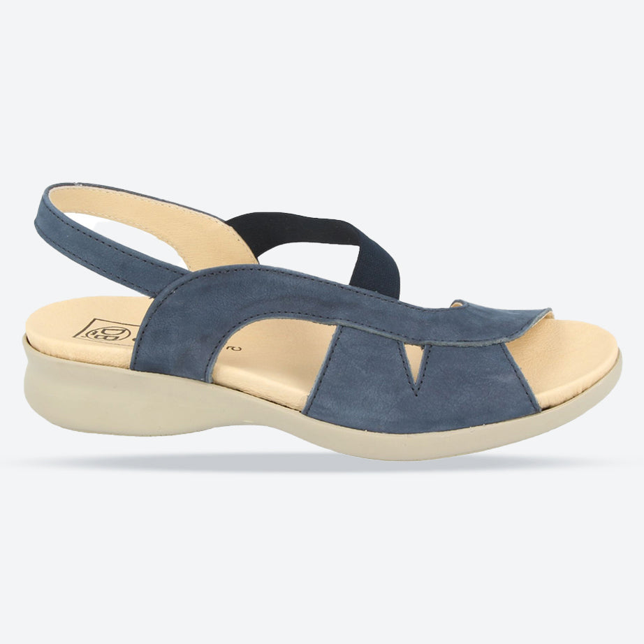 Womens Wide Fit DB Rebecca Sandals in Black - Image 5