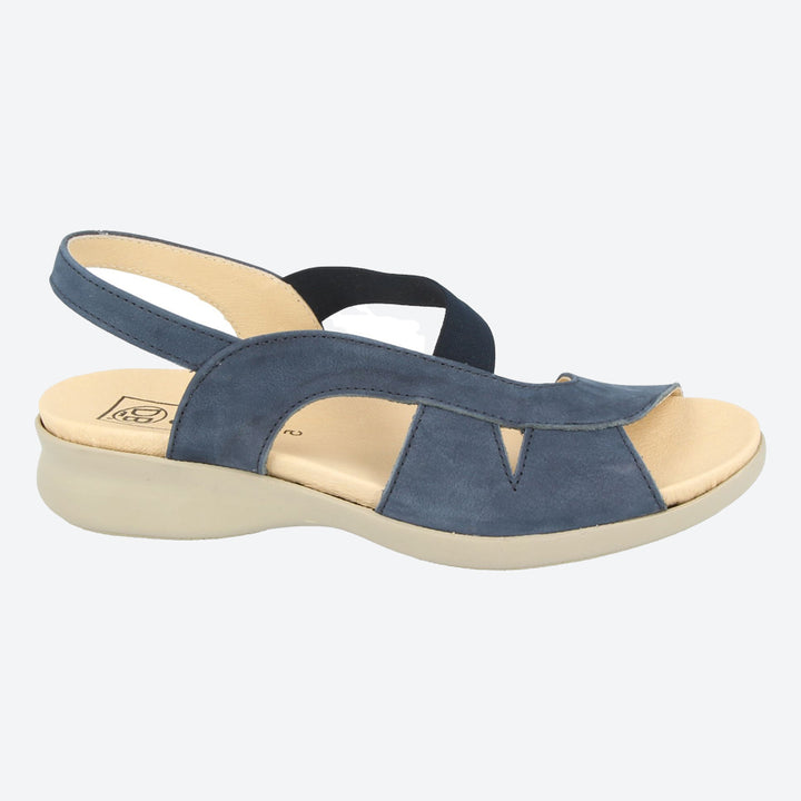 Womens Wide Fit DB Rebecca Sandals in Black - Image 1