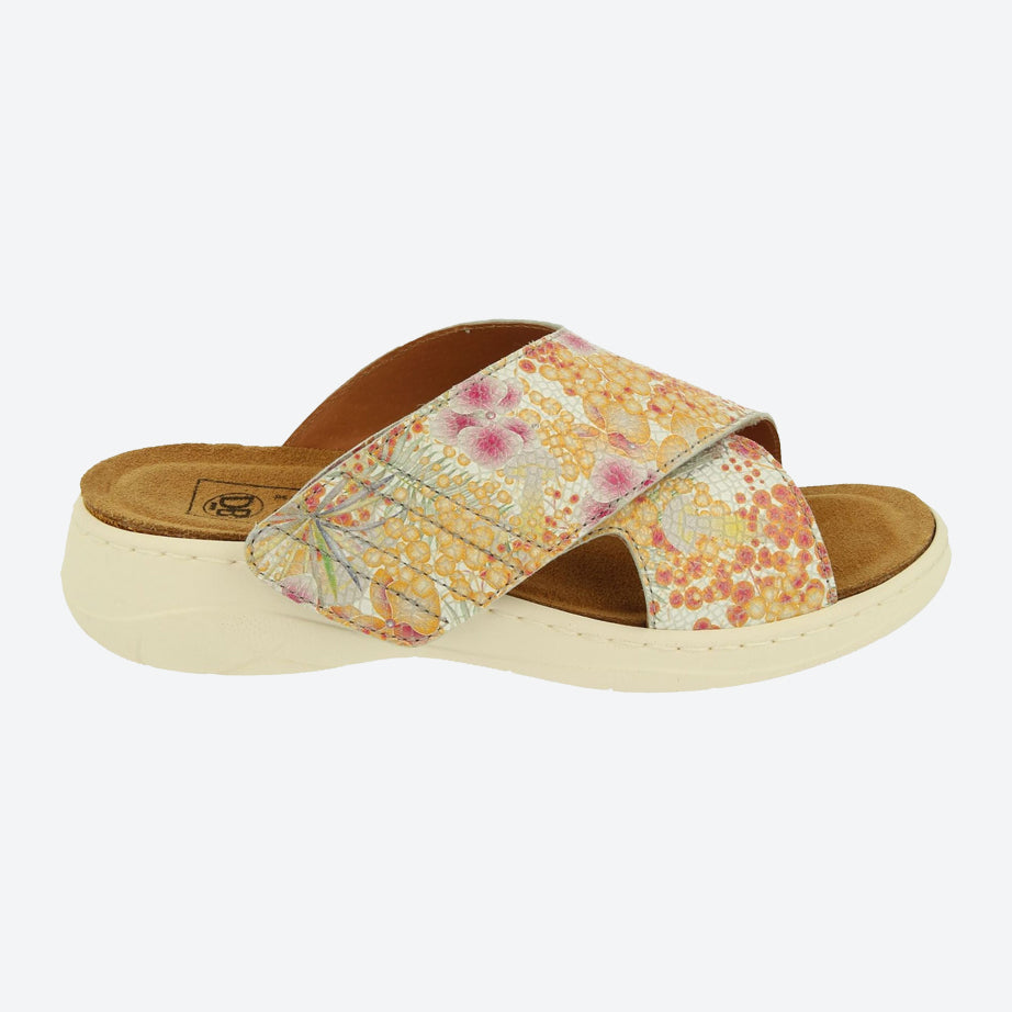 Womens Wide Fit DB Roxanne Sandals in Ocean Blue Multi Leather - Image 6