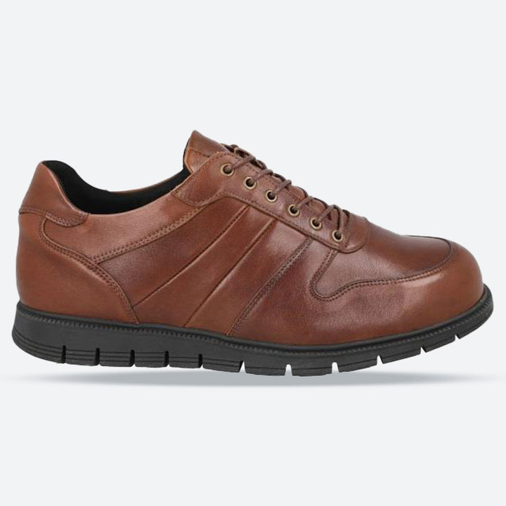 Men's Wide Fit DB Rupert Shoes in Black Leather - Image 1