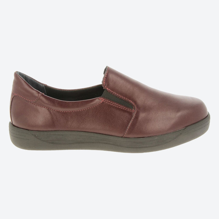 Womens Wide Fit DB Sapphire Shoes in Black Lea - Image 1
