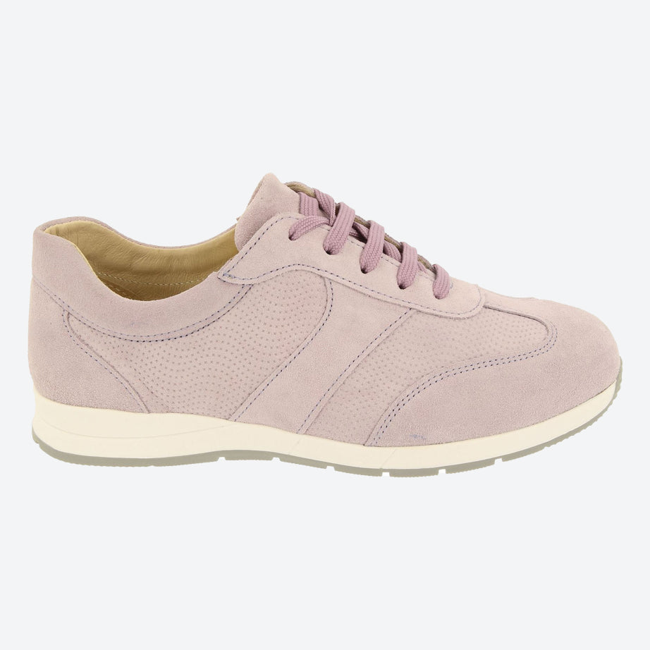 Womens Wide Fit DB Scaup Canvas in Sky Blue Suede - Image 6