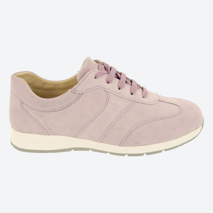 Womens Wide Fit DB Scaup Canvas in Sky Blue Suede - Image 1