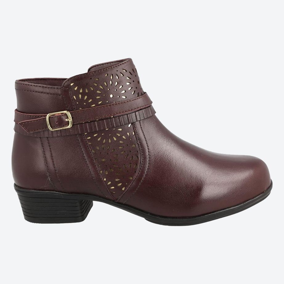 Women's Wide Fit DB Sky Boots in Black Leather - Image 11