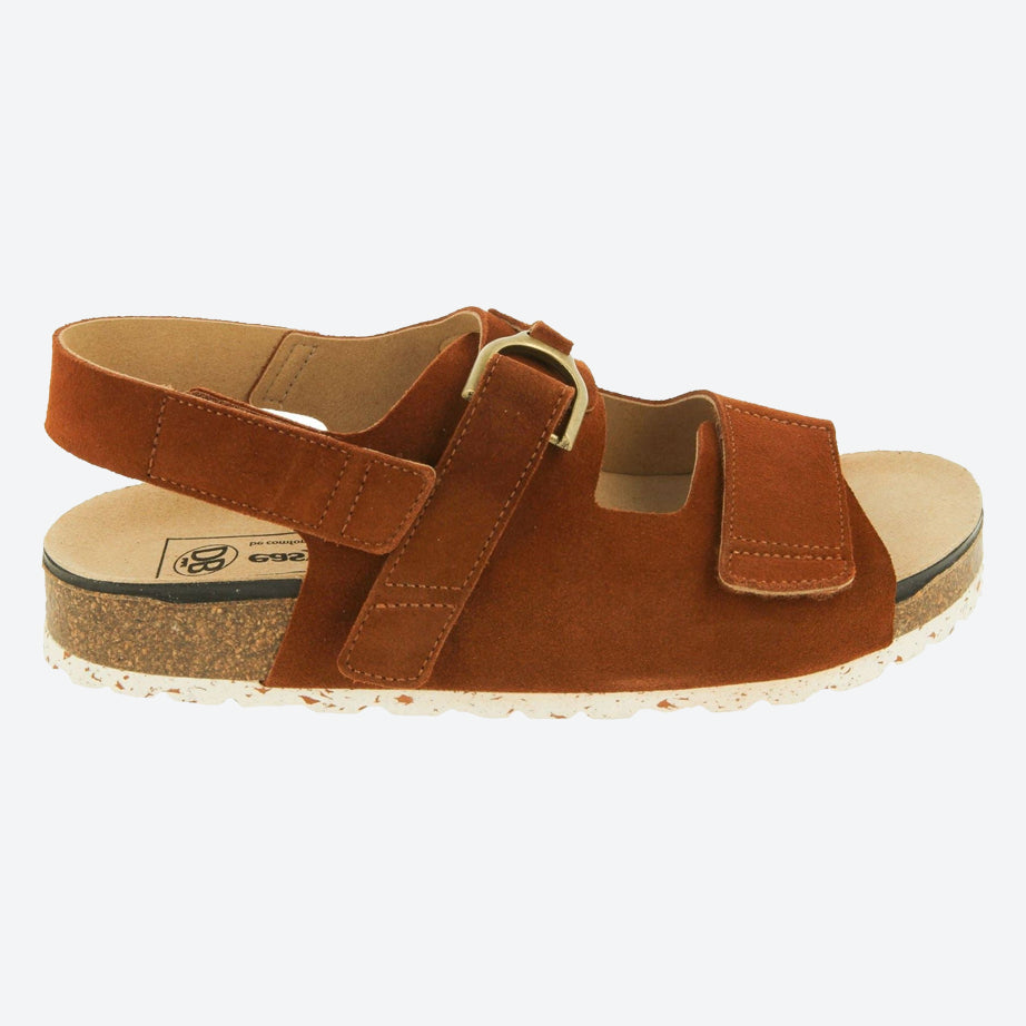 Womens Wide Fit DB Stacey Sandals in Dark Navy Suede - Image 6