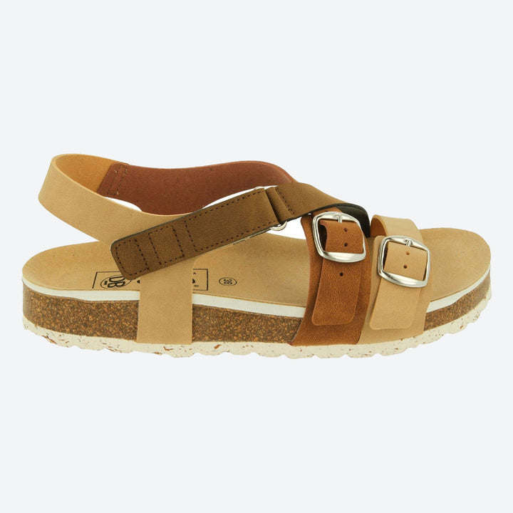 Womens Wide Fit DB Suki Sandals in Blue Multi Synthetic - Image 1