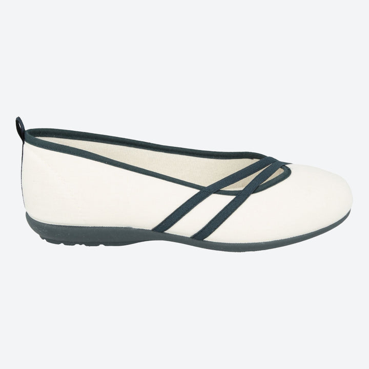Womens Wide Fit DB Sunflower Canvas in Black/Purple - Image 1