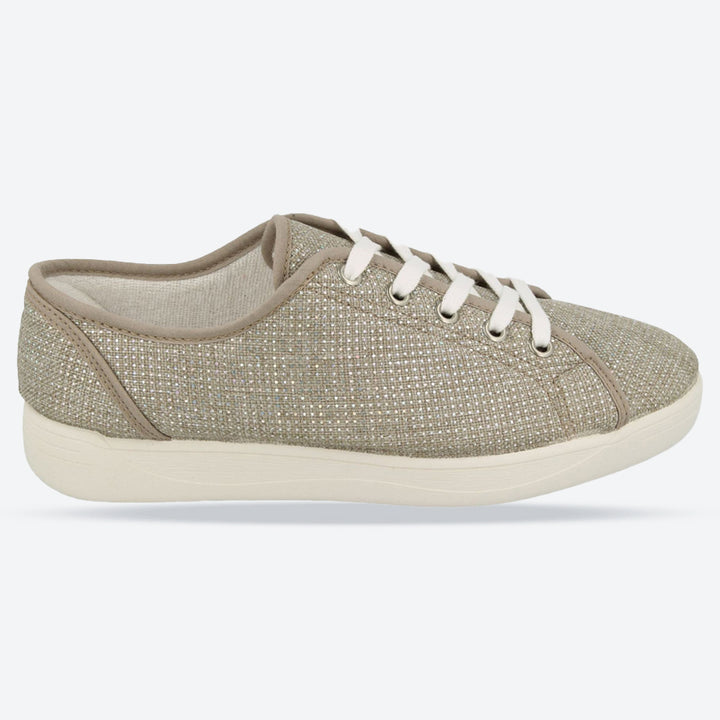 Womens Wide Fit DB Tampa Canvas Shoes in Navy - Image 1