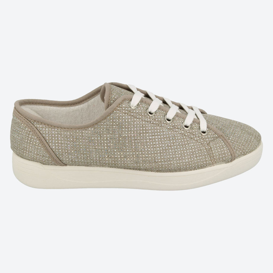 Womens Wide Fit DB Tampa Canvas Shoes in Navy - Image 7
