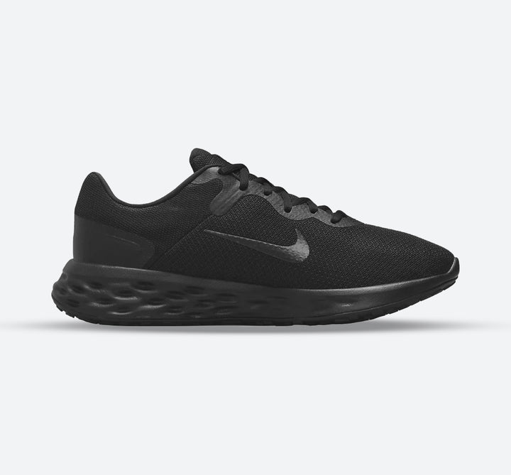 Women's Wide Fit Nike DD8475-001 Revolution 6 Running Trainers in Black/Dark Smoke Grey - Image 1