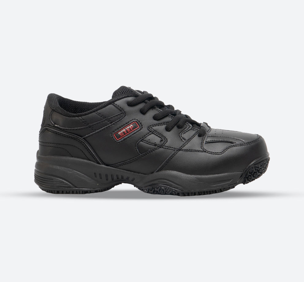 Mens Wide Fit DEK Cruiser Trainers in Black - Image 1