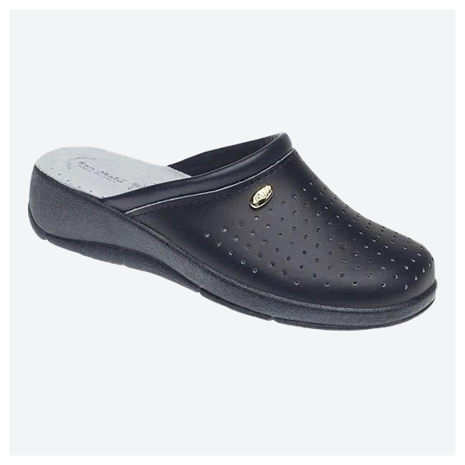 Womens Wide Fit DEK L128 Mule Sandals in Black - Image 3