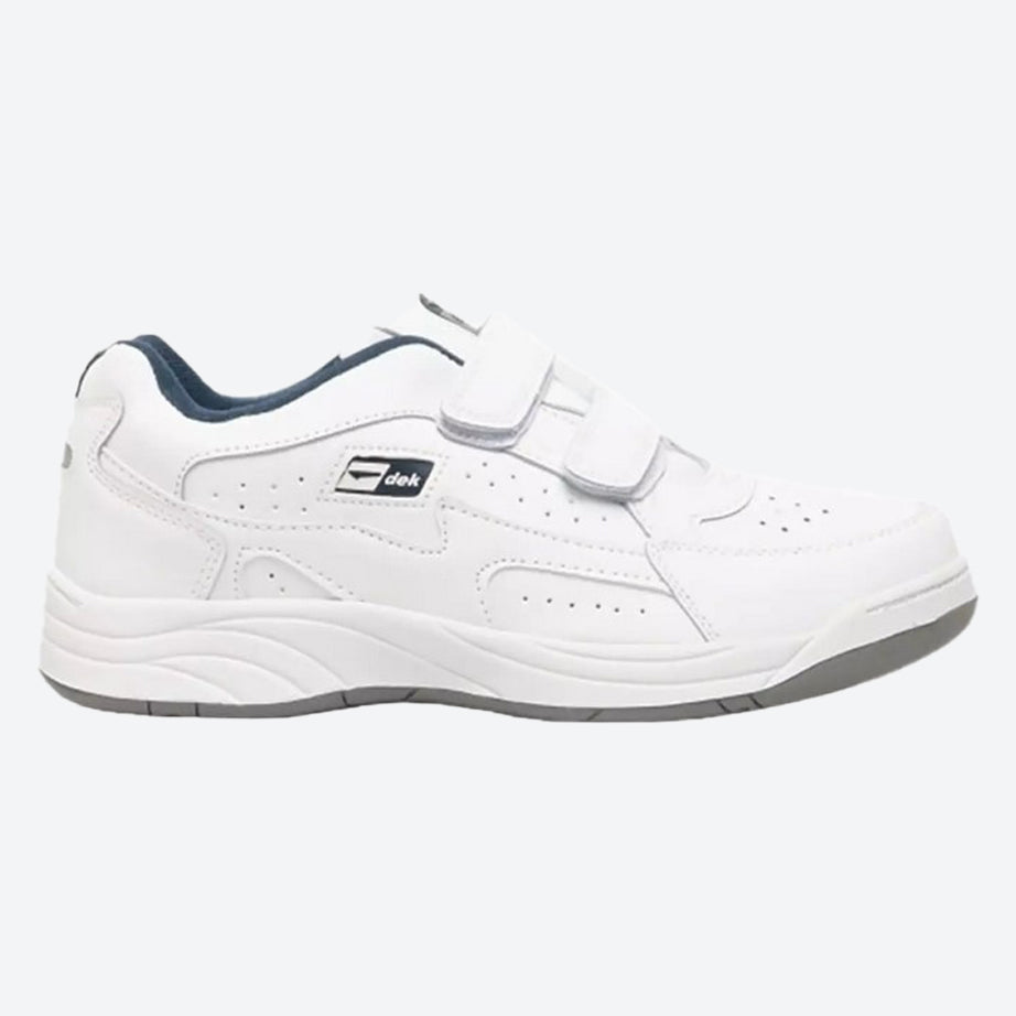 Mens Wide Fit Dek Arizona Trainers black and white in Black - Image 8