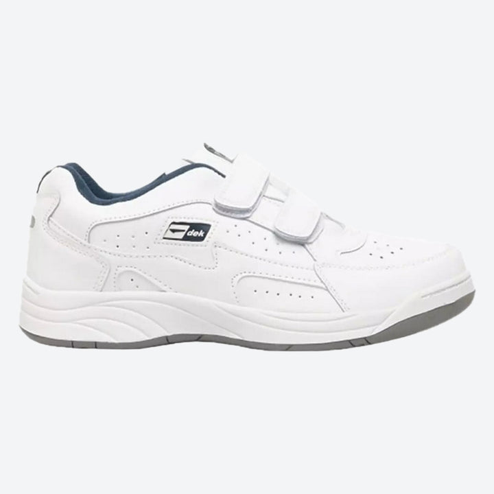 Mens Wide Fit Dek Arizona Trainers black and white in Black - Image 1