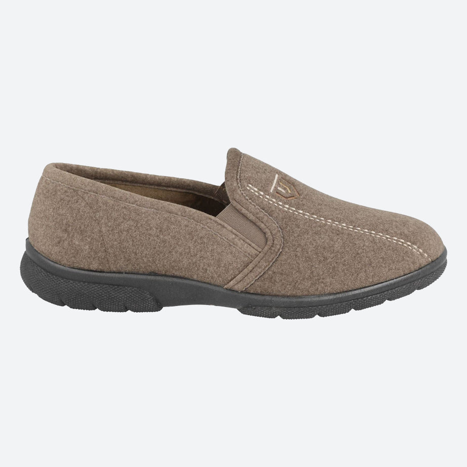 Men's Wide Fit DB Enzo Shoes in Black stretch - Image 6