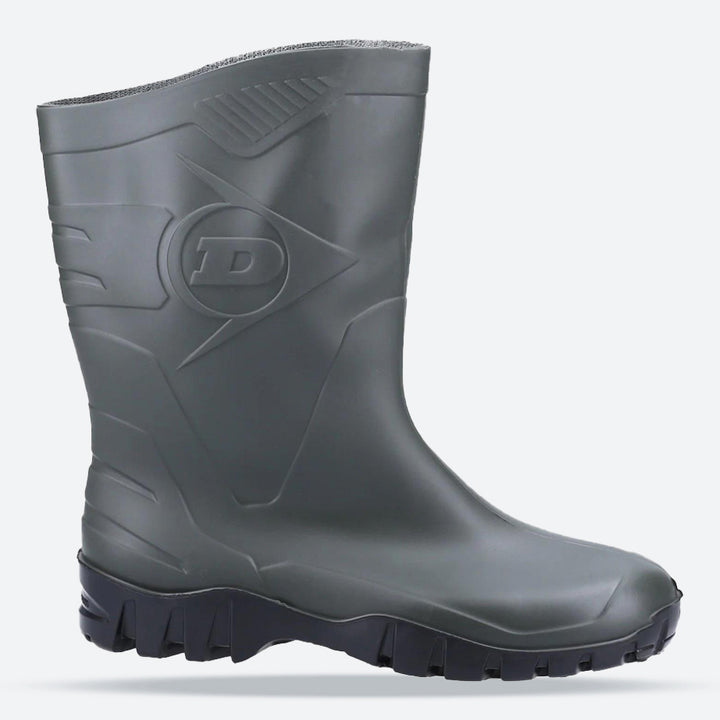 Men's Wide Fit Dunlop Dee Calf Length Wellington Boots W116A in Black - Image 1