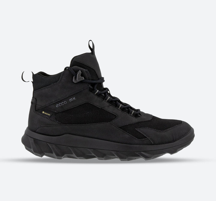Men's Wide Fit ECCO Mx M Mid Gtx GORE TEX Boots in Black - Image 1