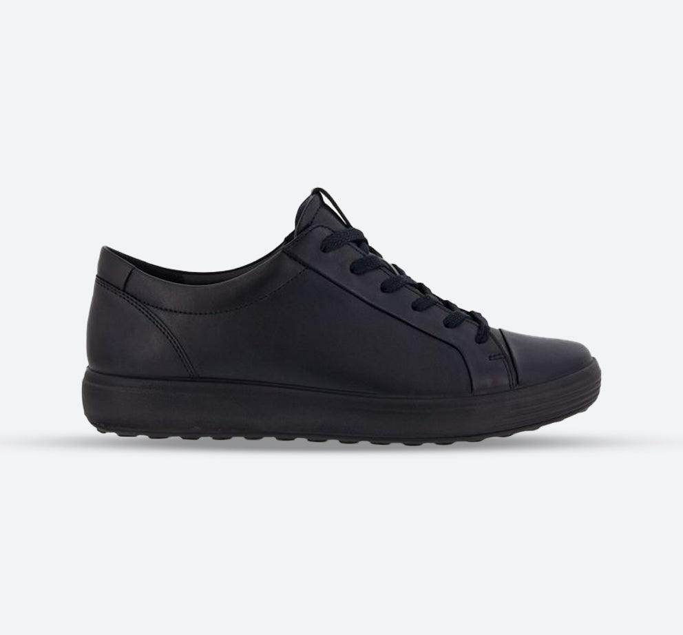 Womens Wide Fit ECCO Soft 7 470303 Shoes in Black - Image 1