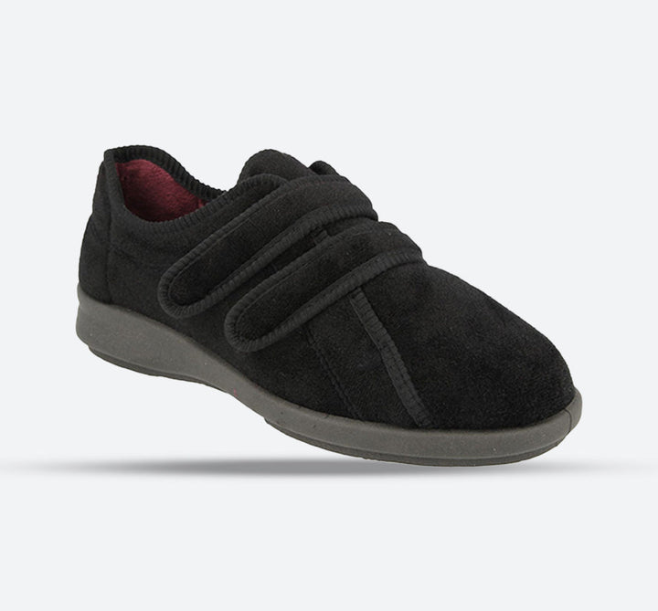 Womens Wide Fit DB Eunice Slippers in Navy - Image 1