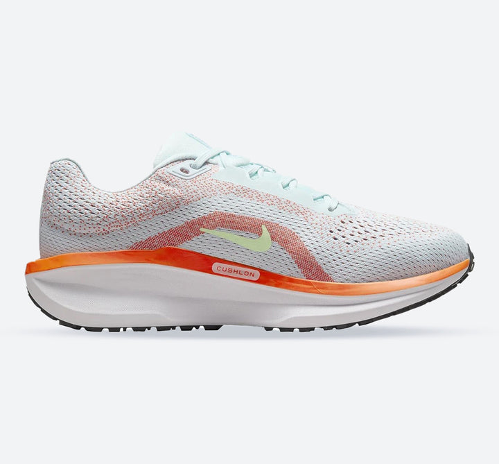 Women's Wide Fit Nike FQ8794-402 Winflo 11 Trainers in Blue Barely Volt - Image 1