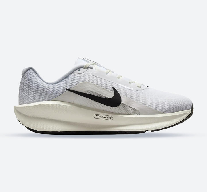Women's Wide Fit Nike FZ3088-100 Downshifter 13 Trainers in White Plantinum/Tint - Image 1