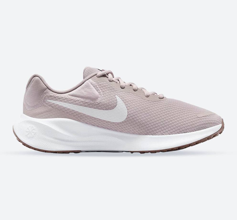 Women's Wide Fit Nike FZ6829-007 Revolution 7 Trainers in Mauve/White - Image 1
