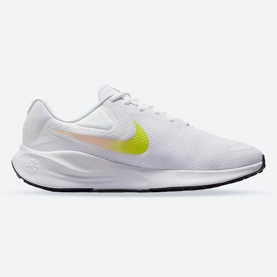 Women's Wide Fit Nike FZ6829-103 Revolution 7 Running Trainers in White - Image 1