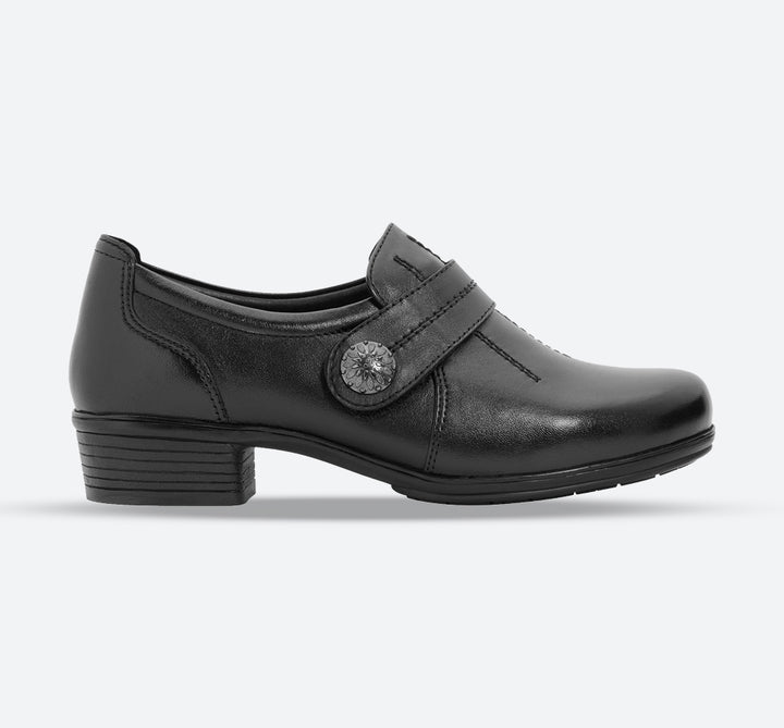 Womens Wide Fit DB Felicity Shoes in Black - Image 1