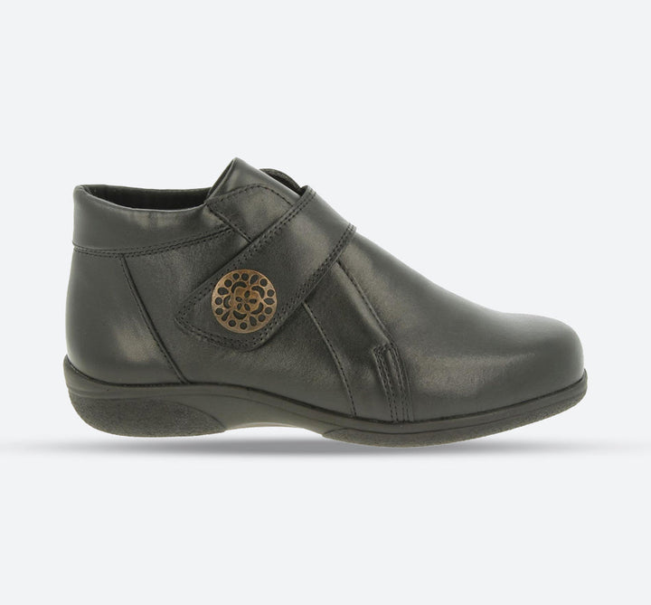 Womens Wide Fit DB Fieldfare Boots in Black - Image 1