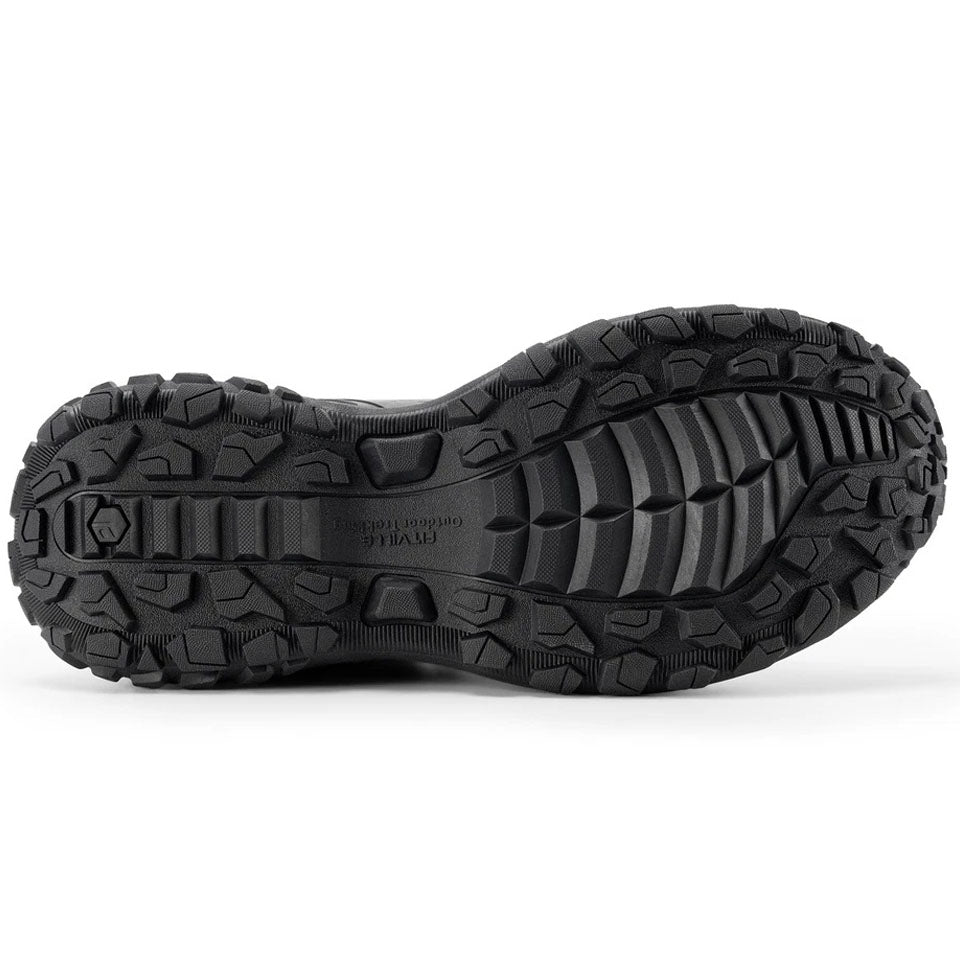 Men's Wide Fit Fitville Creekcross V1 Waterproof Hiking Trainers in Black/Grey - Image 11