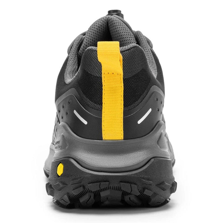 Men's Wide Fit Fitville Creekcross V1 Waterproof Hiking Trainers in Black/Grey - Image 1