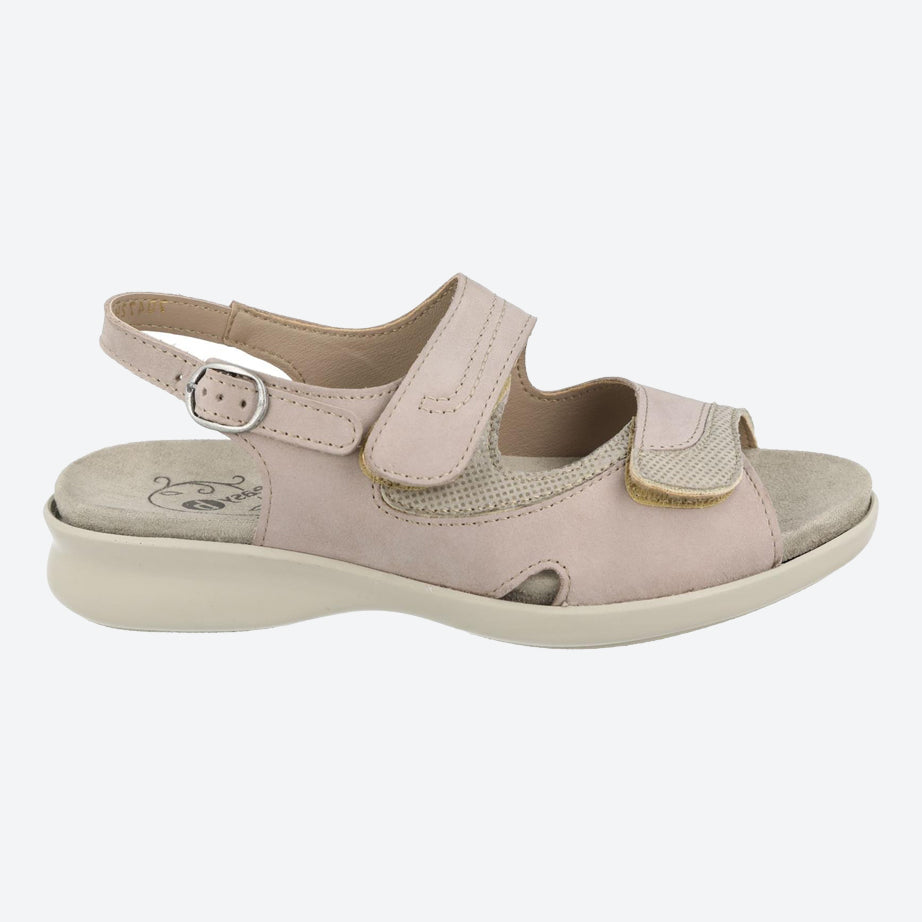 Womens Wide Fit DB Georgina Sandals in Black - Image 12