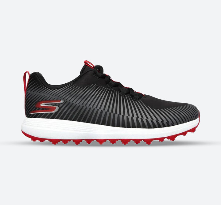 Men's Wide Fit Skechers 214021 Go Golf Max Sport Trainers in Black/Red - Image 1
