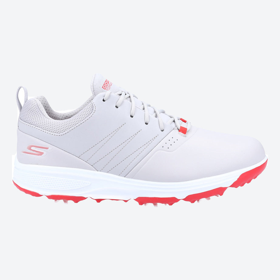 Men's Relaxed Fit Skechers 214002 Go Golf Torque Pro Sports Trainers in Grey/Red - Image 6